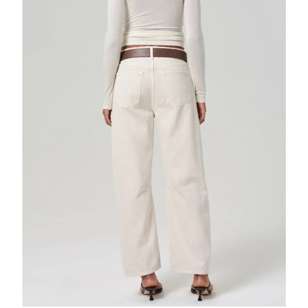 Citizens of Humanity Miro Relaxed Jeans High Waist Almondette Barrel Leg Sz 30 - Picture 3 of 15